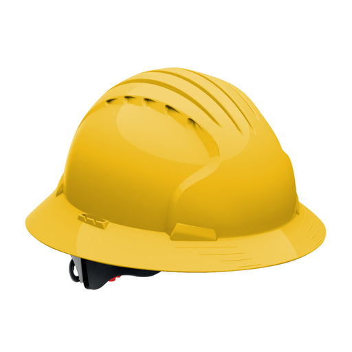 JSP® Evolution® Deluxe Full Brim Hard Hat - 6-Point Polyester Suspension - 280-EV6161