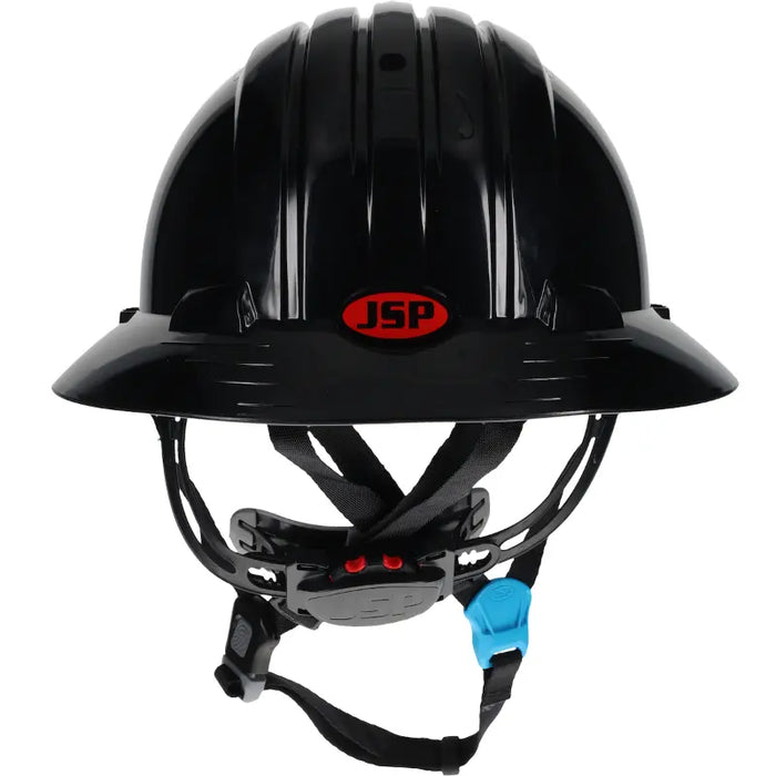 JSP® Evolution® Deluxe Full Brim Safety Helmet - 4 Point adjustable chinstrap - 280-EV6262-CH