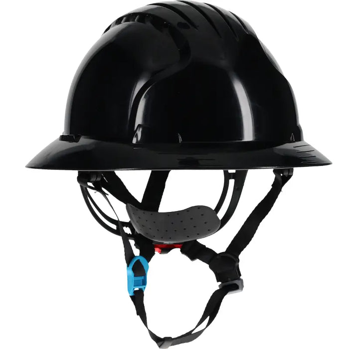 JSP® Evolution® Deluxe Full Brim Safety Helmet - 4 Point adjustable chinstrap - 280-EV6262-CH