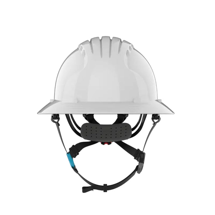 JSP® Evolution® Deluxe Full Brim Safety Helmet - 4 Point adjustable chinstrap - 280-EV6262-CH
