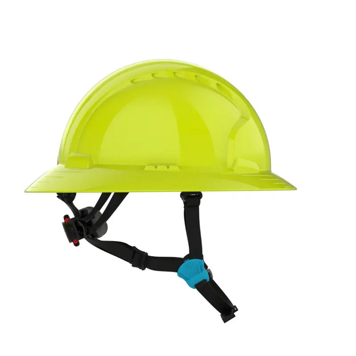 JSP® Evolution® Deluxe Full Brim Safety Helmet - 4 Point adjustable chinstrap - 280-EV6262-CH