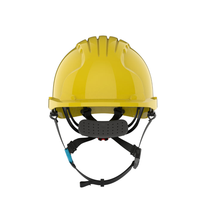 JSP® Evolution® Deluxe Short Brim Safety Helmet - 4-Point Chinstrap - 280-EV6252S-CH