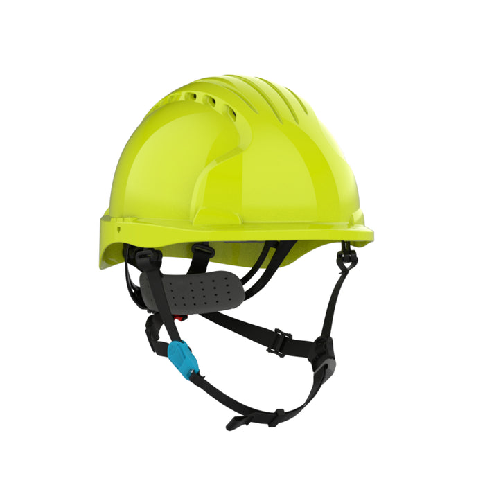 JSP® Evolution® Deluxe Short Brim Vented Safety Helmet - ANSI Class C - 280-EV6252SV-CH