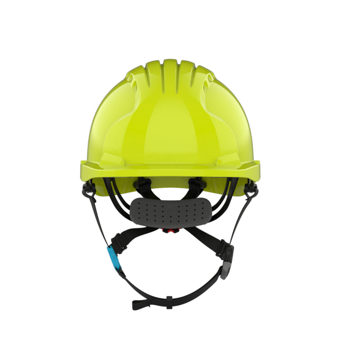 JSP® Evolution® Deluxe Short Brim Vented Safety Helmet - ANSI Class C - 280-EV6252SV-CH