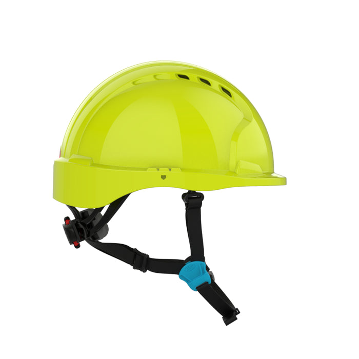 JSP® Evolution® Deluxe Short Brim Vented Safety Helmet - ANSI Class C - 280-EV6252SV-CH