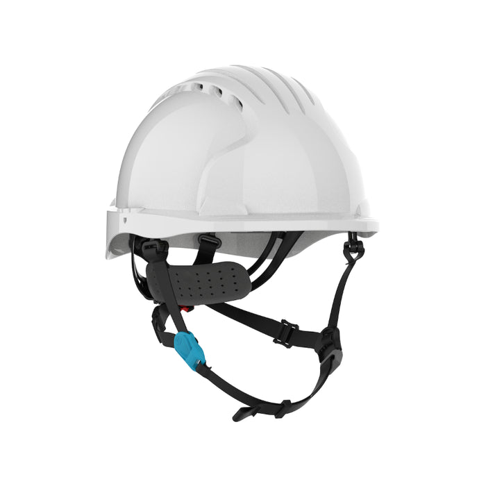 JSP® Evolution® Deluxe Short Brim Vented Safety Helmet - ANSI Class C - 280-EV6252SV-CH