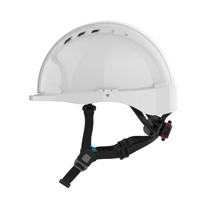 JSP® Evolution® Deluxe Short Brim Vented Safety Helmet - ANSI Class C - 280-EV6252SV-CH