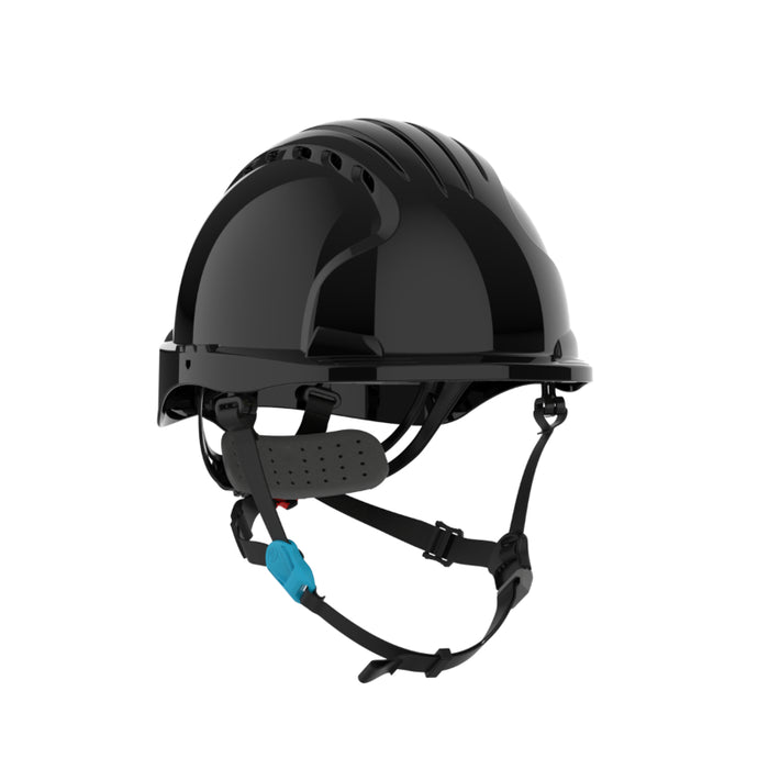 JSP® Evolution® Deluxe Short Brim Vented Safety Helmet - ANSI Class C - 280-EV6252SV-CH