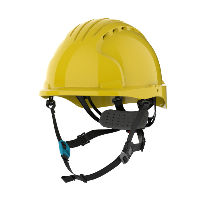 JSP® Evolution® Deluxe Short Brim Vented Safety Helmet - ANSI Class C - 280-EV6252SV-CH
