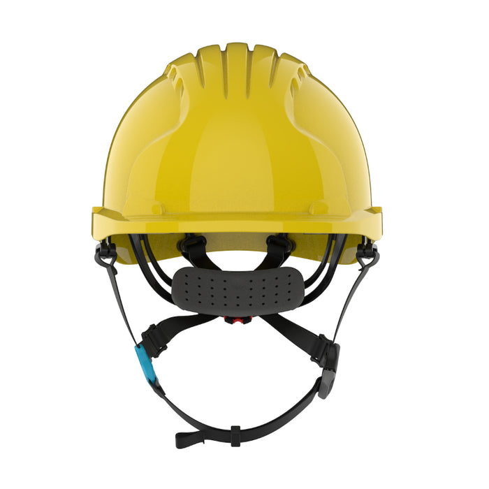 JSP® Evolution® Deluxe Short Brim Vented Safety Helmet - ANSI Class C - 280-EV6252SV-CH