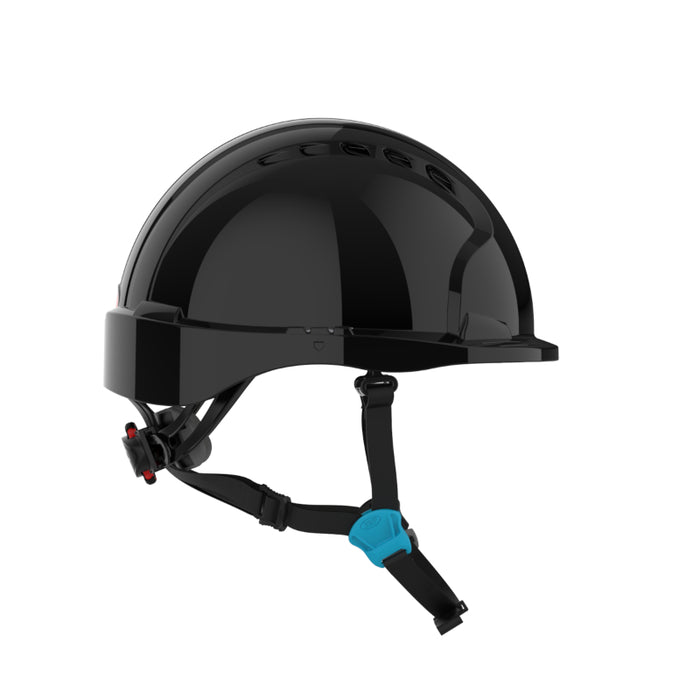 JSP® Evolution® Deluxe Short Brim Vented Safety Helmet - ANSI Class C - 280-EV6252SV-CH