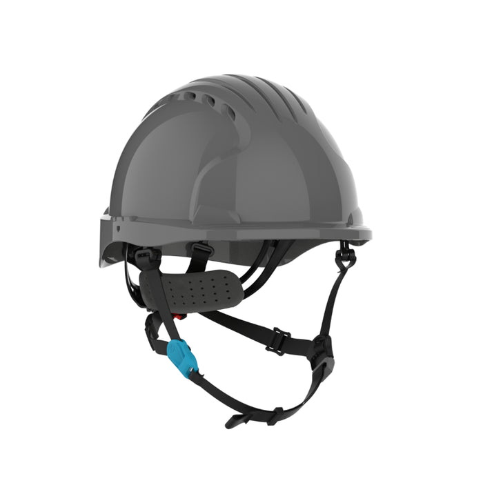 JSP® Evolution® Deluxe Short Brim Vented Safety Helmet - ANSI Class C - 280-EV6252SV-CH