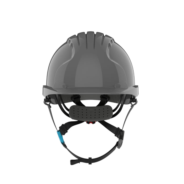 JSP® Evolution® Deluxe Short Brim Vented Safety Helmet - ANSI Class C - 280-EV6252SV-CH
