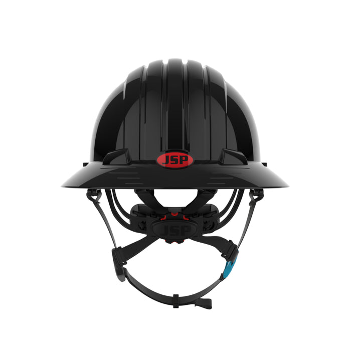 JSP® Evolution® Full Brim Vented Hard Hat - 6 Point Suspension - 280-EV6262V-CH