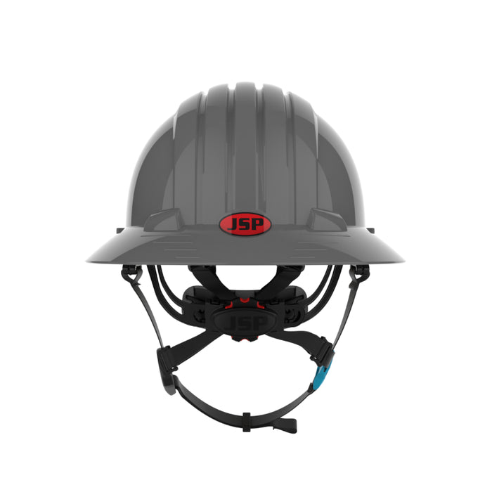 JSP® Evolution® Full Brim Vented Hard Hat - 6 Point Suspension - 280-EV6262V-CH