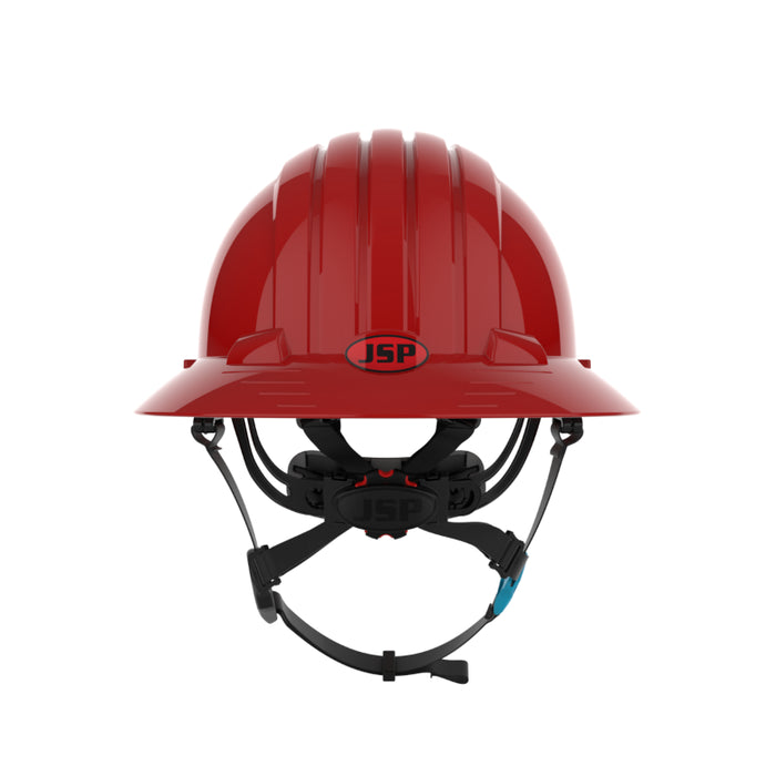 JSP® Evolution® Full Brim Vented Hard Hat - 6 Point Suspension - 280-EV6262V-CH