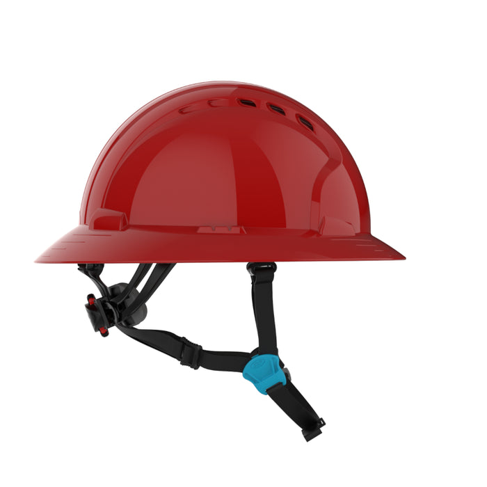 JSP® Evolution® Full Brim Vented Hard Hat - 6 Point Suspension - 280-EV6262V-CH