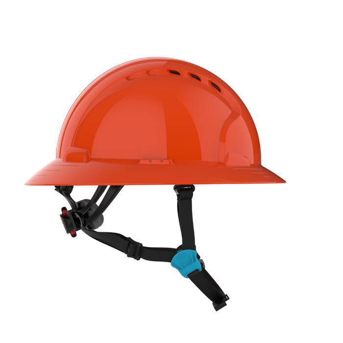 JSP® Evolution® Full Brim Vented Hard Hat - 6 Point Suspension - 280-EV6262V-CH