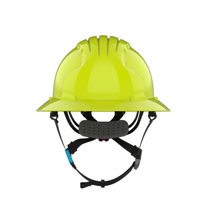 JSP® Evolution® Full Brim Vented Hard Hat - 6 Point Suspension - 280-EV6262V-CH