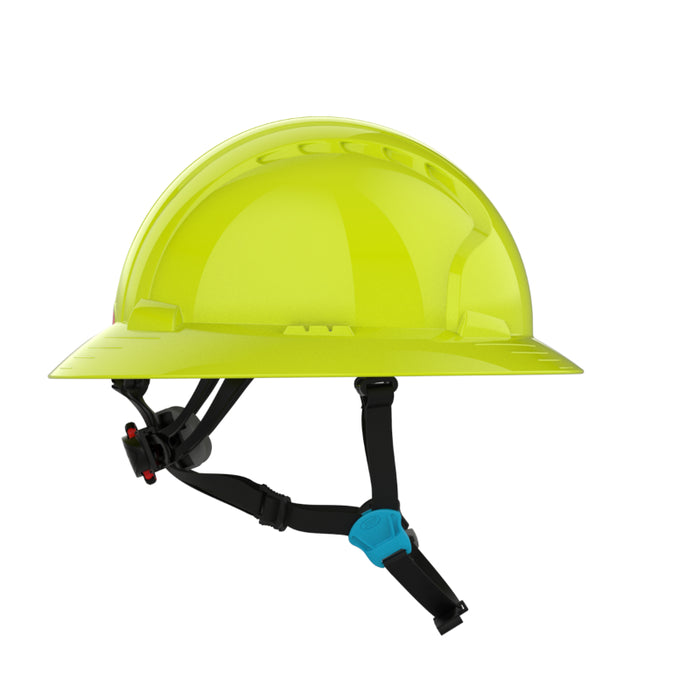 JSP® Evolution® Full Brim Vented Hard Hat - 6 Point Suspension - 280-EV6262V-CH