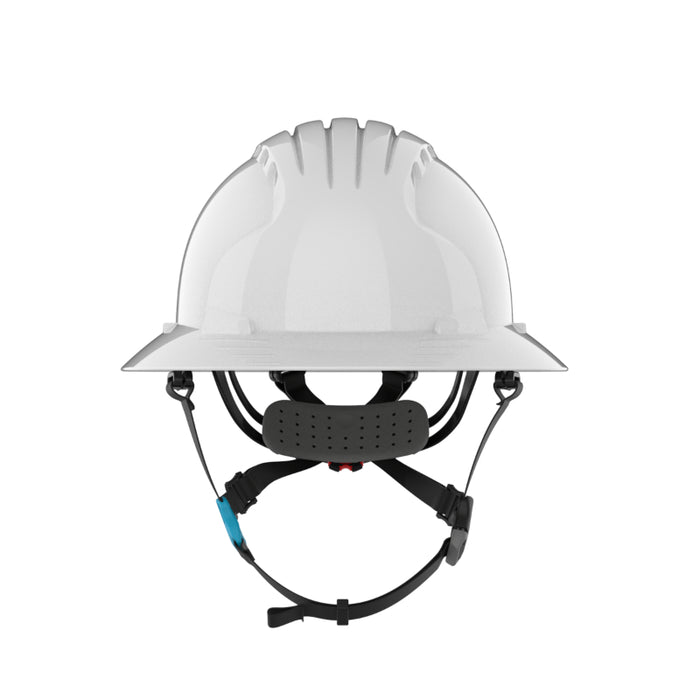 JSP® Evolution® Full Brim Vented Hard Hat - 6 Point Suspension - 280-EV6262V-CH