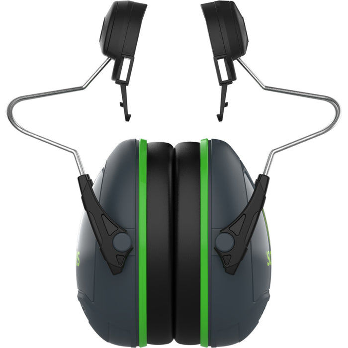 JSP® Sonis®1 Full Brim Mounted Passive Ear Muff - NRR 22 - Dark Gray - 262-AEB010-FB