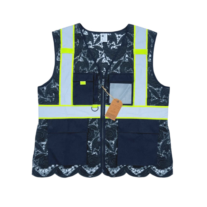 Lace Safety Vest® Women's Class 2 Four Pockets Zipper Vest - VEST002