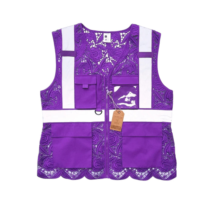 Lace Safety Vest® Women's Class 2 Four Pockets Zipper Vest - VEST002