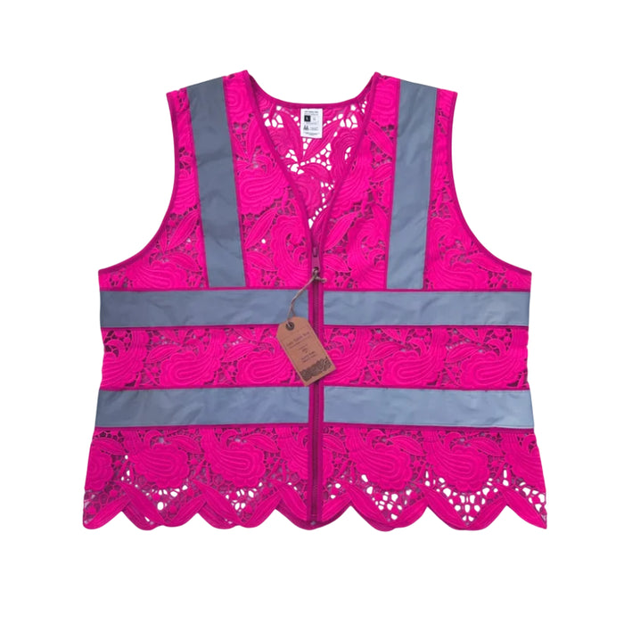 Lace Safety Vest® Women's Class 2 No Pockets Zippper Vest - VEST002