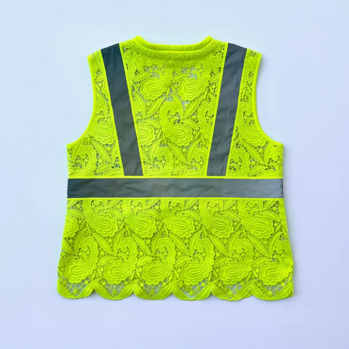 Lace Safety Vest® Women's Class 2 Two Pockets Zippper Vest - VEST002