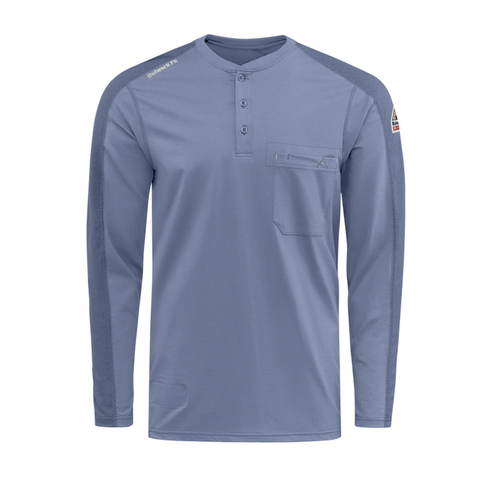 Bulwark® FR Men's Lightweight Flex Knit Henley CAT 2 - STL2