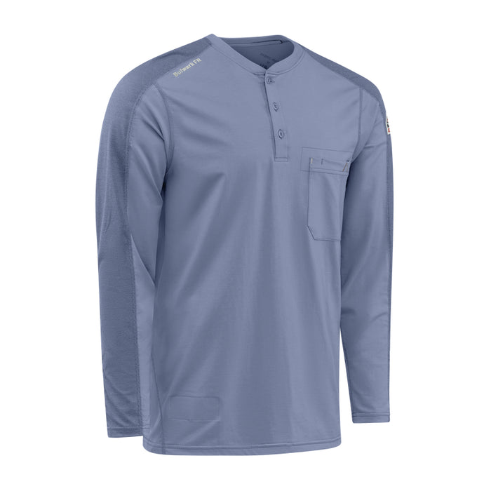 Bulwark® FR Men's Lightweight Flex Knit Henley CAT 2 - STL2