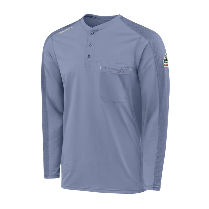 Bulwark® FR Men's Lightweight Flex Knit Henley CAT 2 - STL2