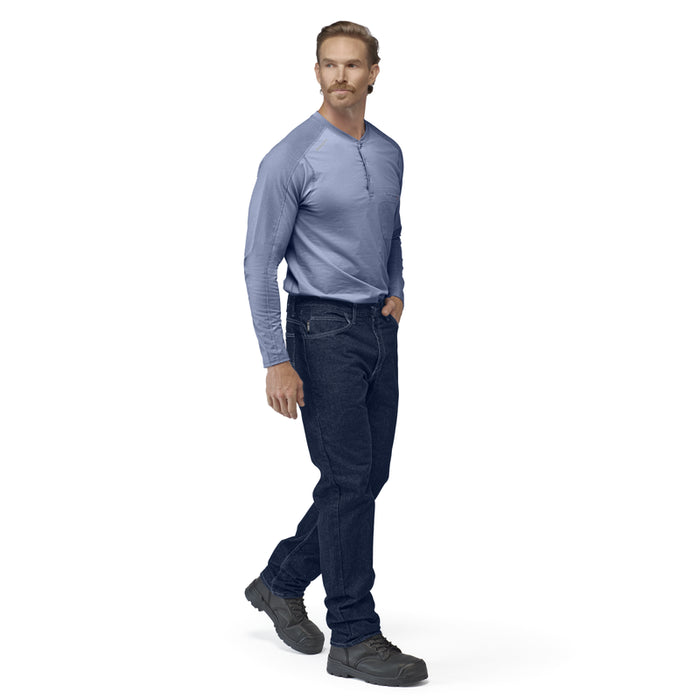 Bulwark® FR Men's Lightweight Flex Knit Henley CAT 2 - STL2