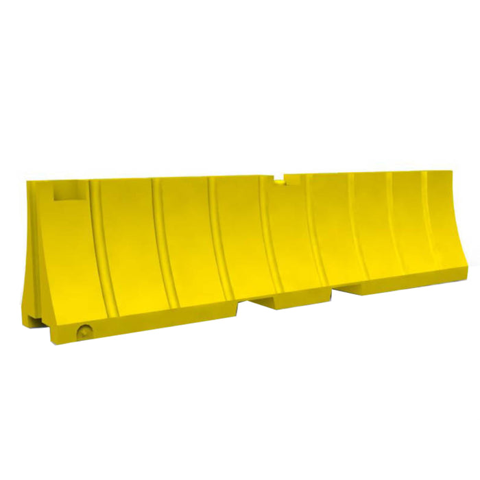 All-Purpose Low Profile Traffic Jersey Water Fill Safety Barrier - 24" H X 96" L X 16" W - 50 LBS Unfilled