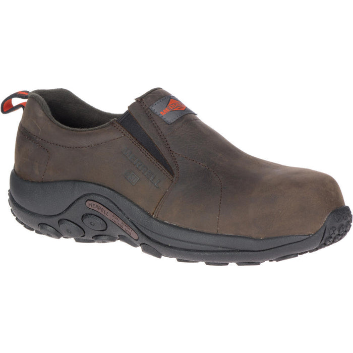 Merrell® Men's Jungle Moc Leather Composite Toe Waterproof Shoe - J099381