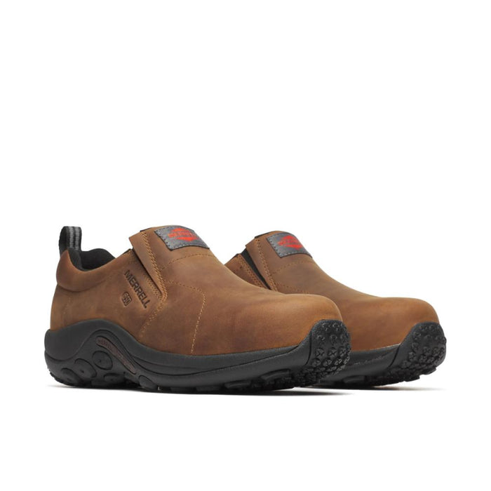 Merrell® Men's Jungle Moc Leather Carbon Fiber Toe Static Dissipative Shoes