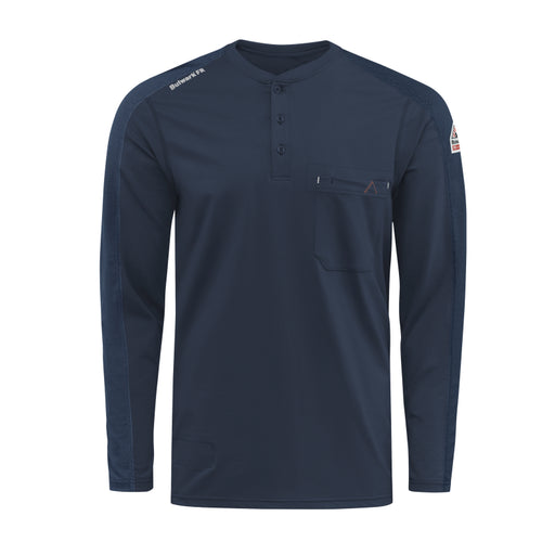 Bulwark® FR Men's Lightweight Flex Knit Henley CAT 2 - STL2