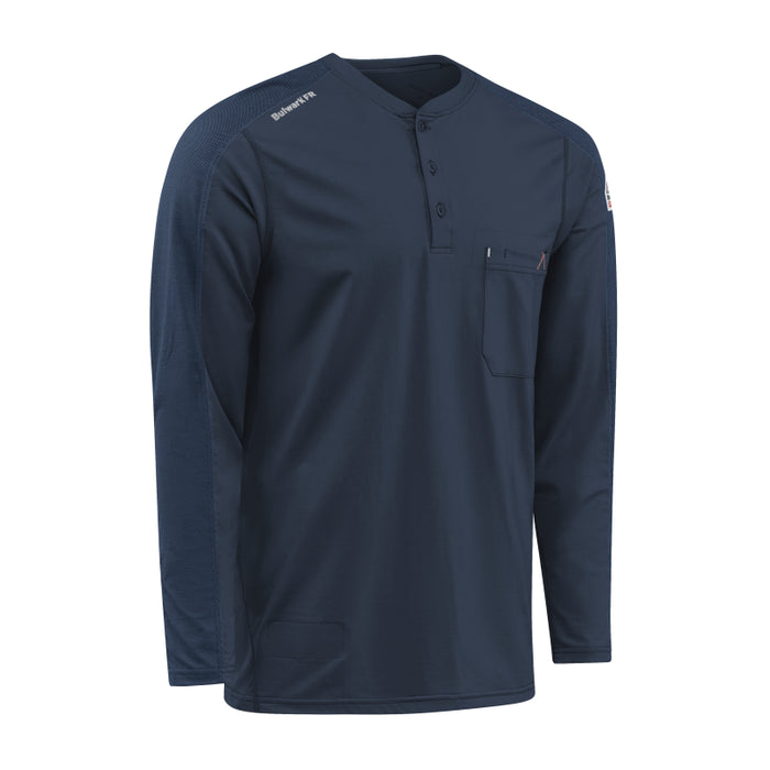 Bulwark® FR Men's Lightweight Flex Knit Henley CAT 2 - STL2