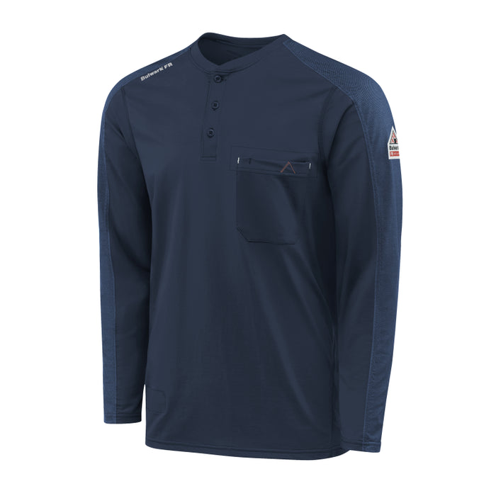 Bulwark® FR Men's Lightweight Flex Knit Henley CAT 2 - STL2