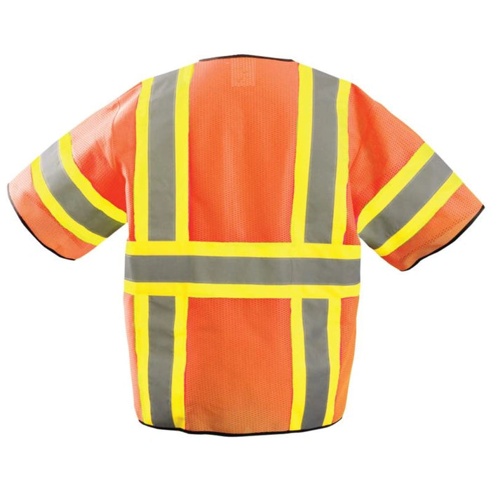 OccuNomix Hi Vis Two Tone Mesh Sleeved Safety Vest - ANSI Class 3 - ECO-GCZ32T