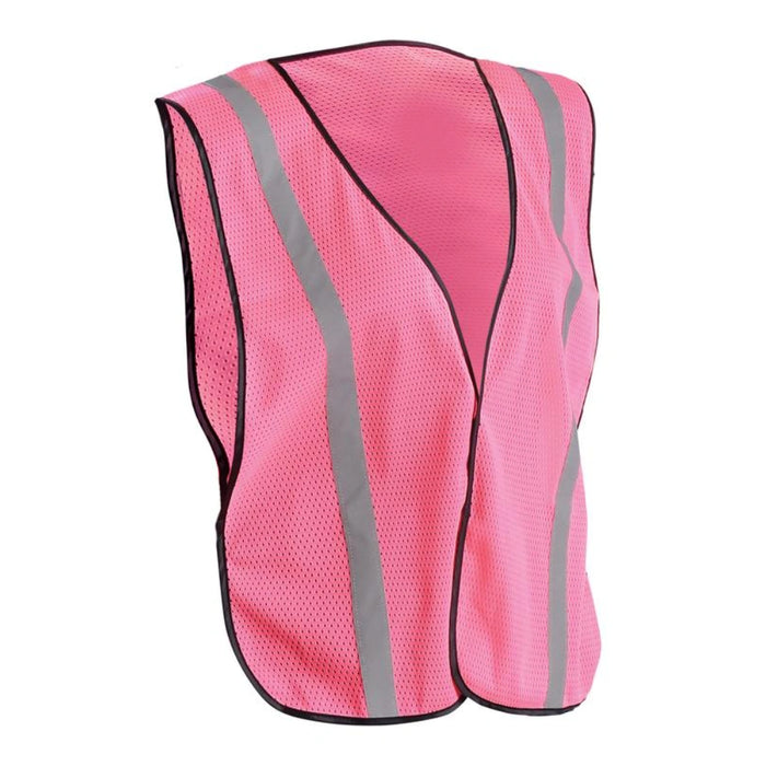 OccuNomix Women's Pink Reflective Mesh Safety Vest - LUX-XSBML