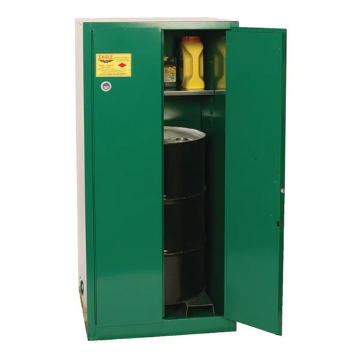 55-gallon-vertical-pesticide-drum-storage-safety-cabinet-2-manual-doors-rollers-1-shelf