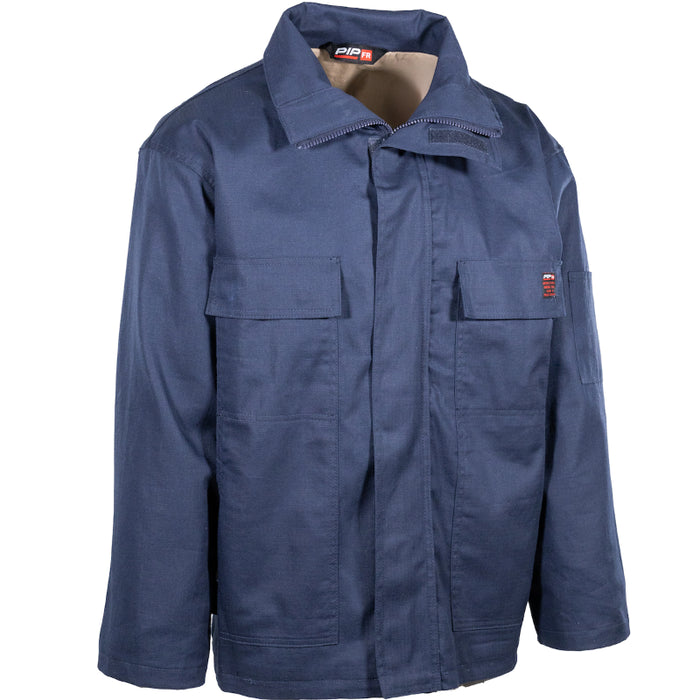 PIP® 4-in-1 Flame Resistant Ripstop Jacket with Zip-Out Liner - Navy- 385-FRFC