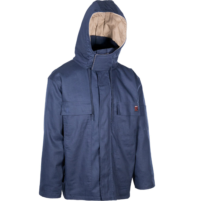 PIP® 4-in-1 Flame Resistant Ripstop Jacket with Zip-Out Liner - Navy- 385-FRFC