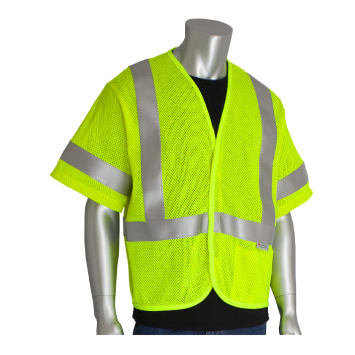 PIP®  ANSI Type R Class 3 AR/FR ATPV 4.6 cal/cm2 Mesh Vest - Yellow - 305-3100