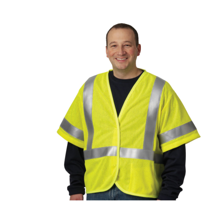 PIP®  ANSI Type R Class 3 AR/FR ATPV 4.6 cal/cm2 Mesh Vest - Yellow - 305-3100