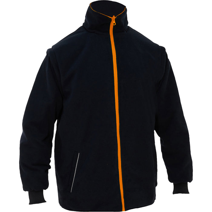 Bisley® Hi Vis 5-in-1 Class 3 Ripstop Jacket with Zip-Out Class 2 Inner Jacket - 333M6375H