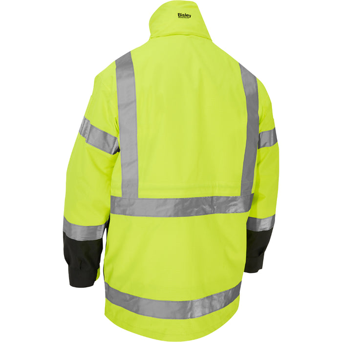 Bisley® Hi Vis 5-in-1 Class 3 Ripstop Jacket with Zip-Out Class 2 Inner Jacket - 333M6375H
