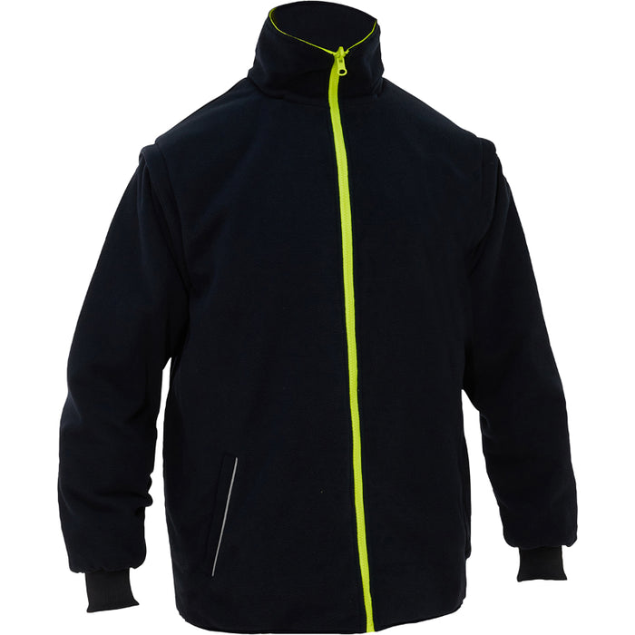 Bisley® Hi Vis 5-in-1 Class 3 Ripstop Jacket with Zip-Out Class 2 Inner Jacket - 333M6375H